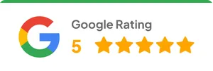 Google rating: 5 out of 5 stars